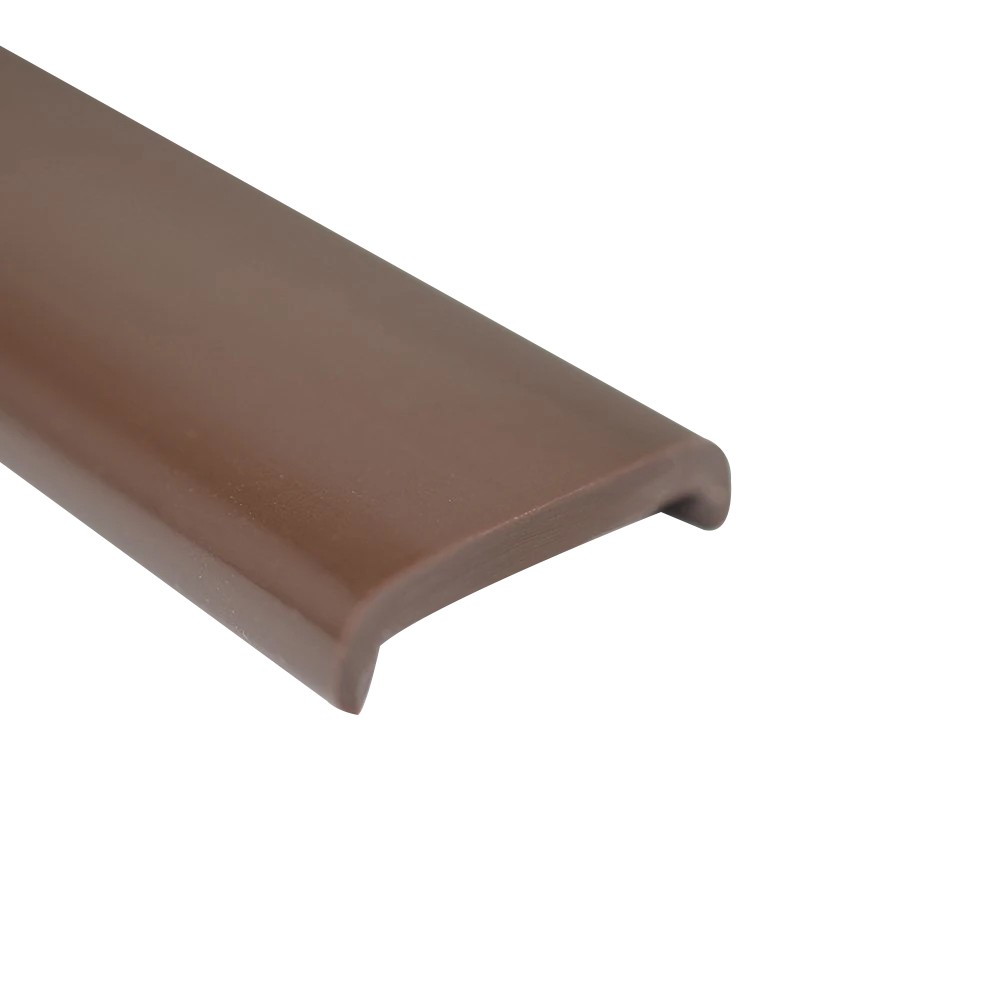  Soft PVC Edge Covering U18mm Plain Brown