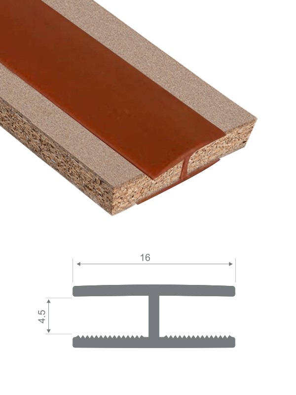 Sert Pvc Birleştirme Profili H4mm Düz Kiraz