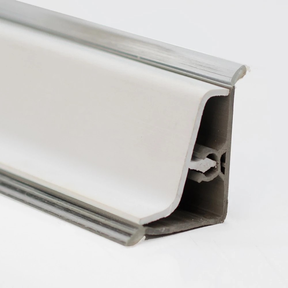 Baseboard PVC Profile S Straight White