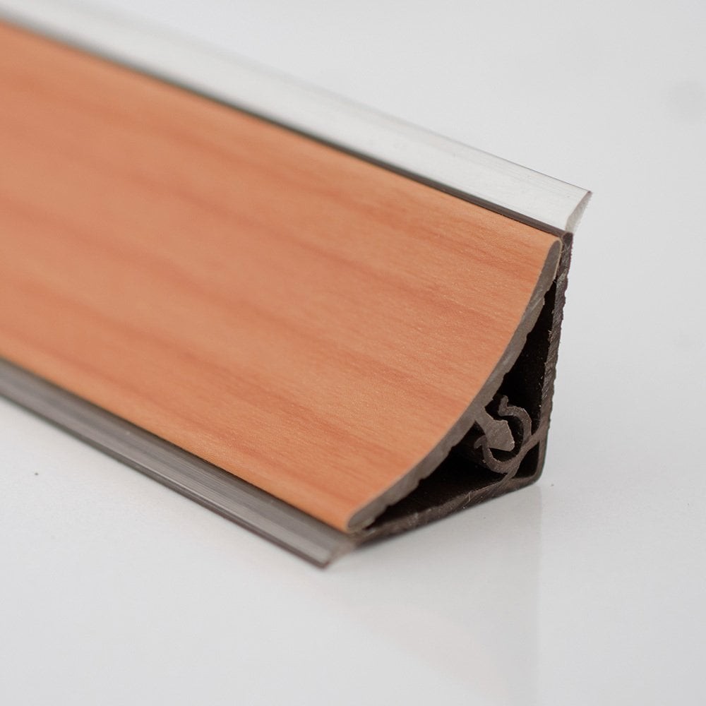 The PVC Baseboard Profile Inner Concave Coated 87 Walnut