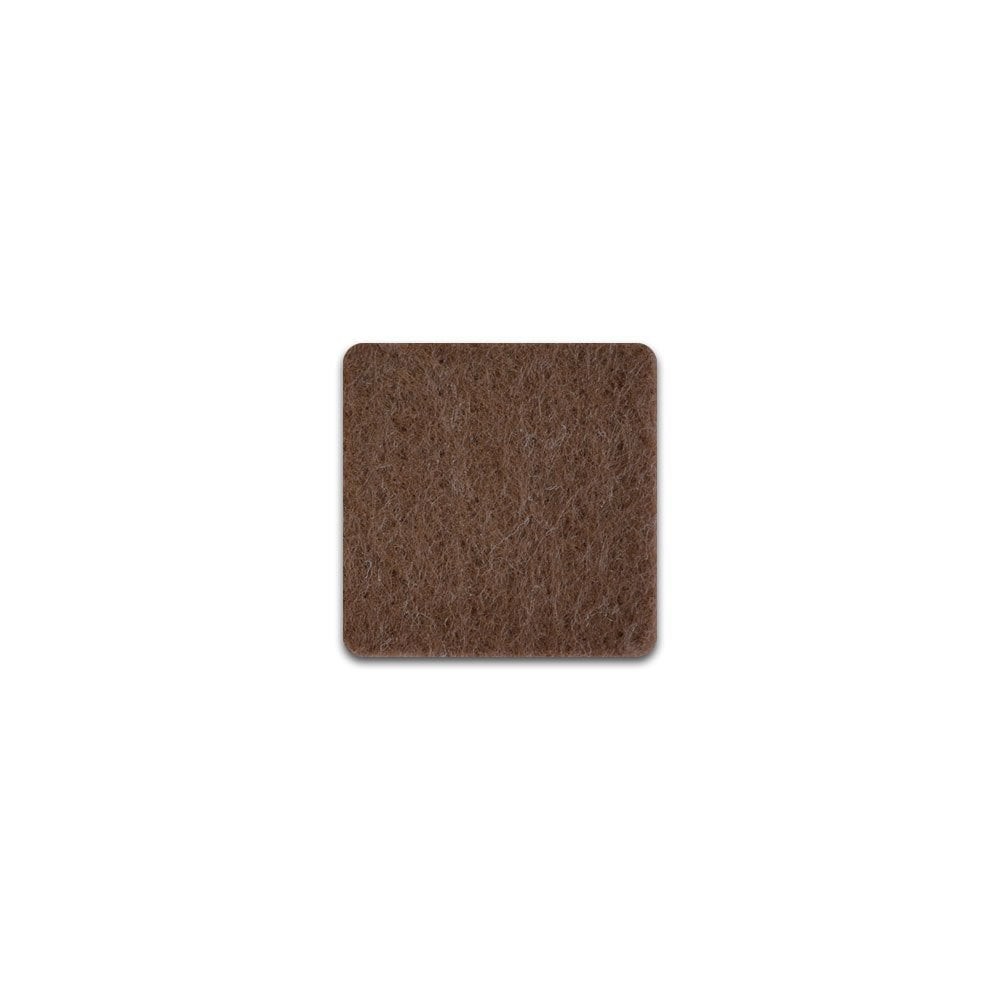 Self-Adhesive Floor Protector Felt, 2x2 mm, Brown, 40 Pieces