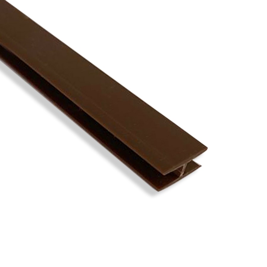 Hard PVC Joint Profile H8 mm Straight Wenge