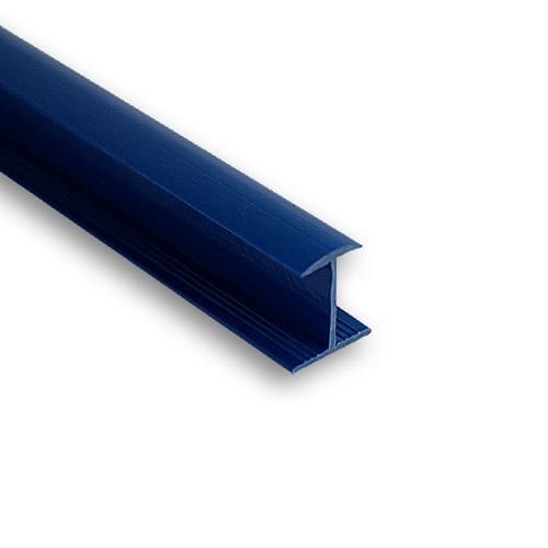 Rigid PVC Joining Profile H18mm Plain Blue