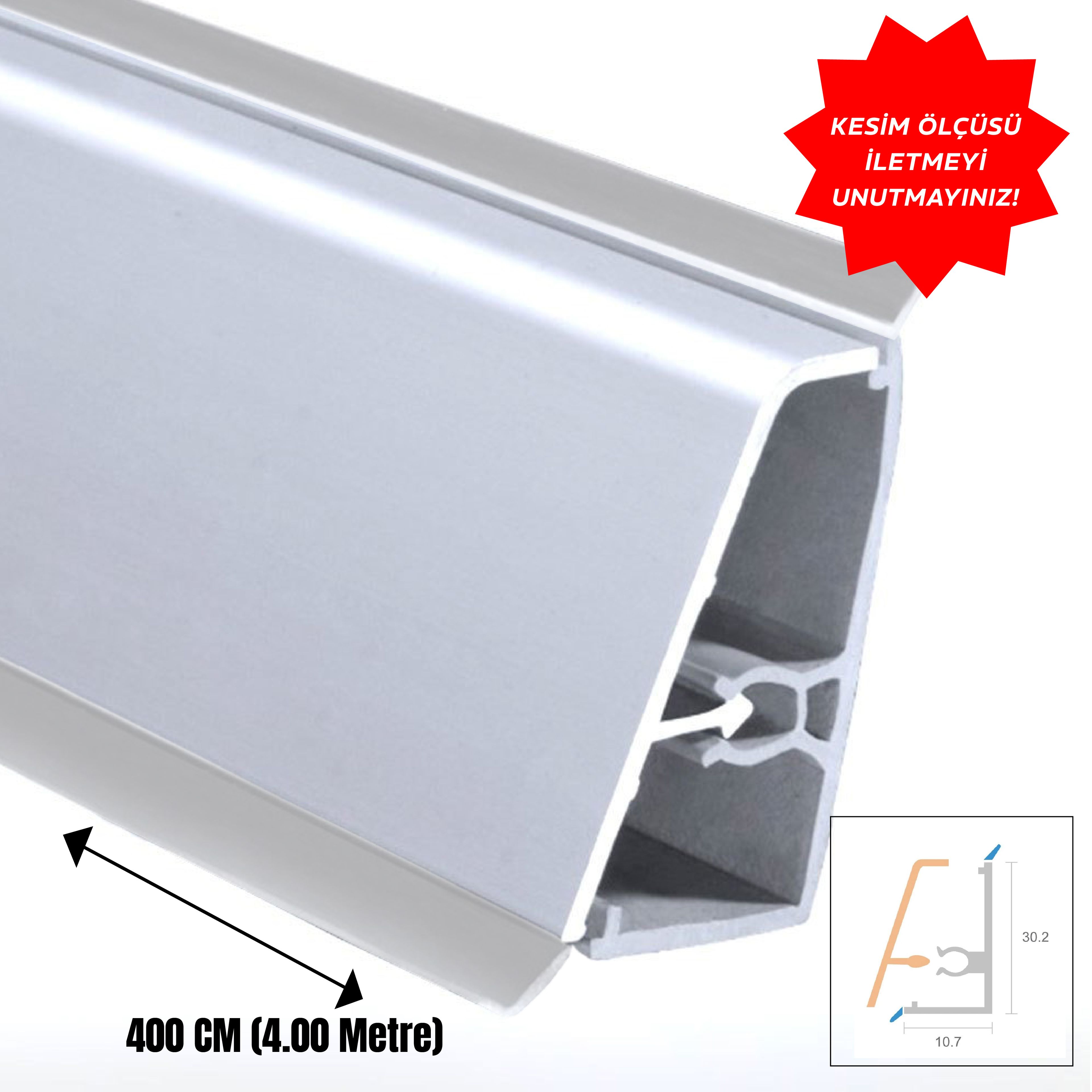 Aluminum Skirting Profile External Convex Matte Anodized Flat