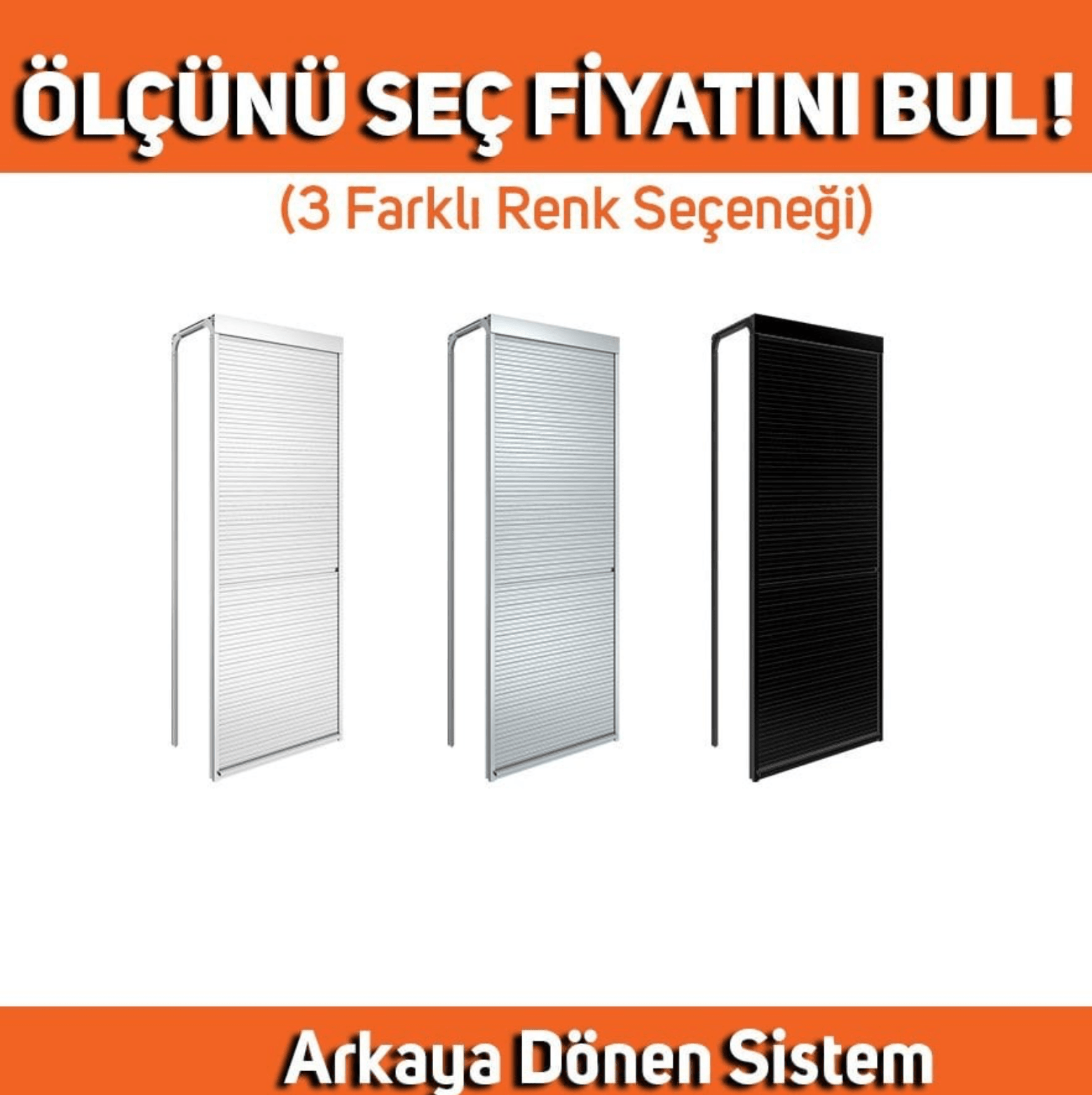 A1 Stor Dolap Kapak Arkaya Dönen Sistem 40x150 cm
