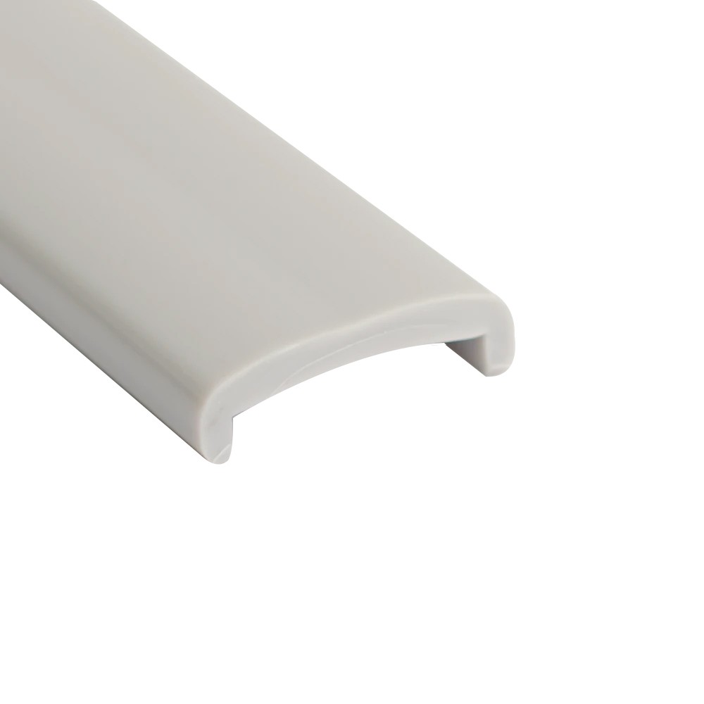Soft PVC Edge Covering U18mm Plain Gray