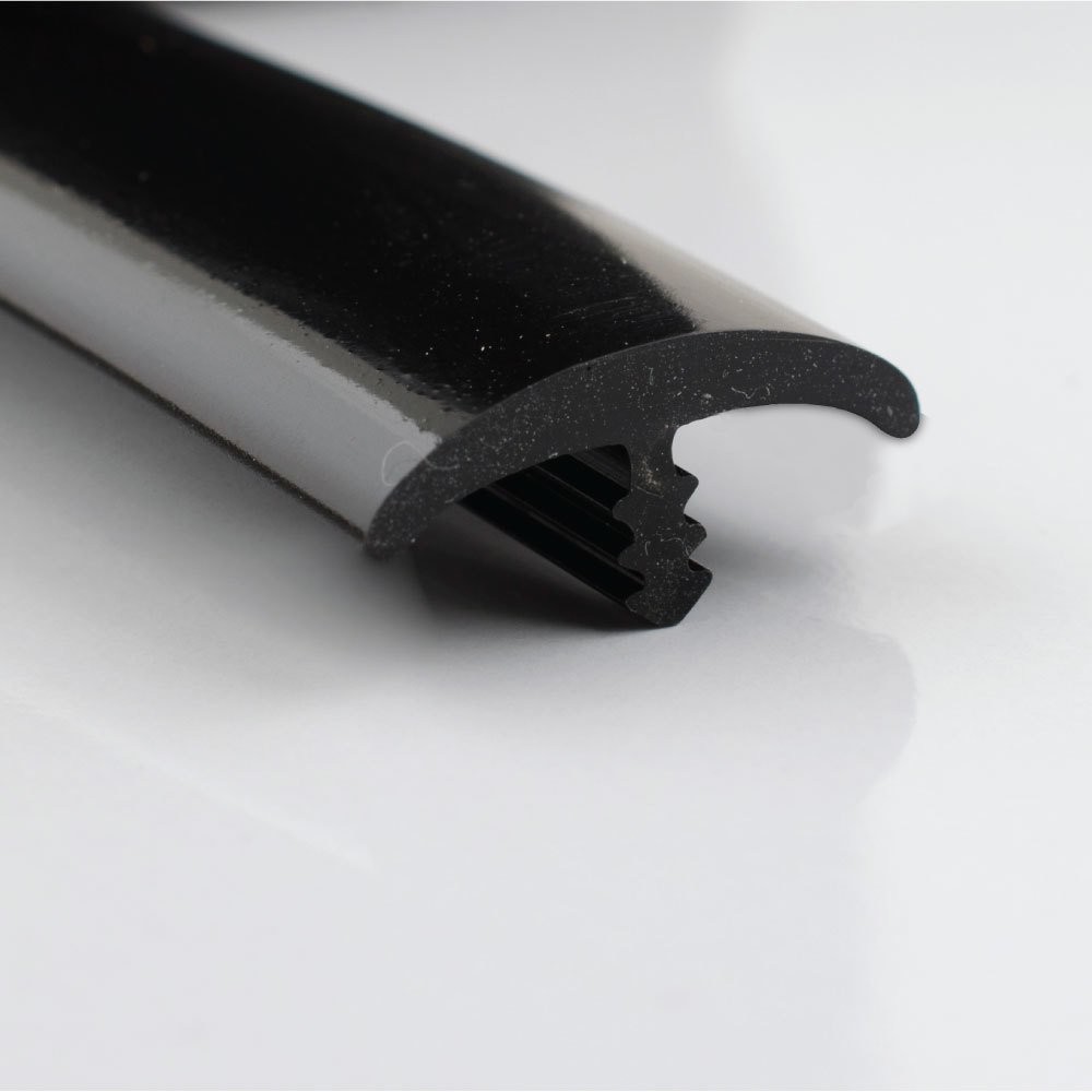 Soft PVC Edge Covering T16mm Plain Black