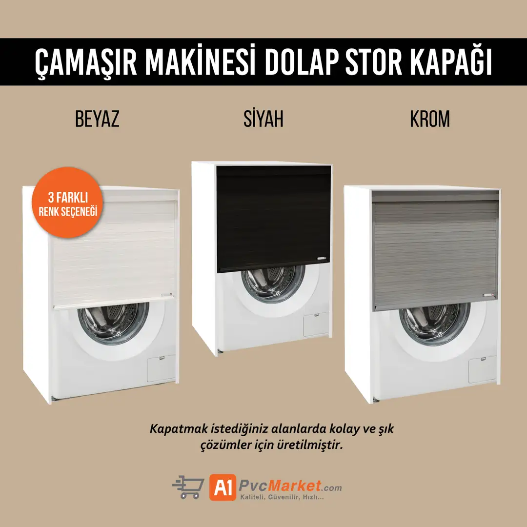 Muhteşem Çamaşır Makinesi Dolabı modeli dekorasyonu