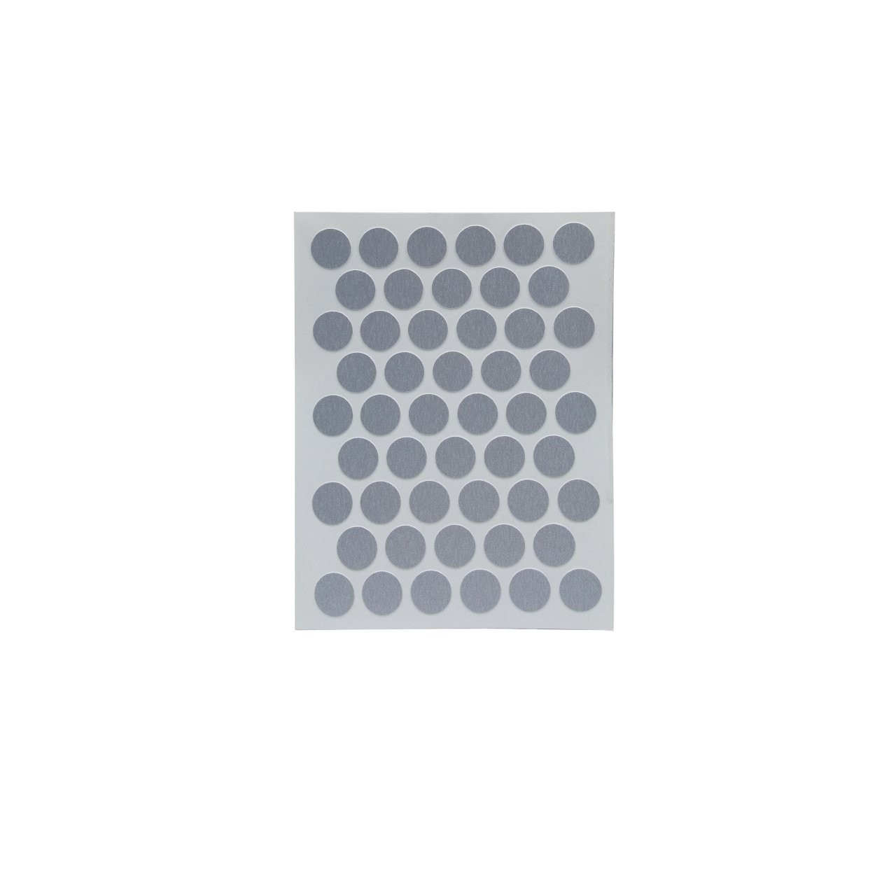 PVC Adhesive Cap with Pattern 14mm Flat Surface Metallic Grey (Kst Ent D116)