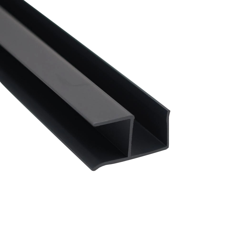 Special PVC Profile Corner Turn Y Model 20X20 Plain Black
