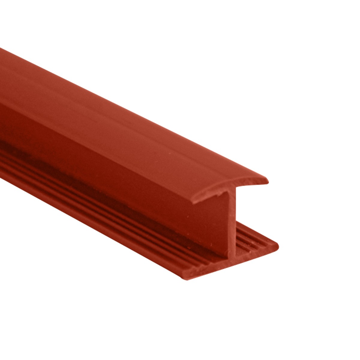 Hard PVC Joint Profile H8 mm Straight Cherry