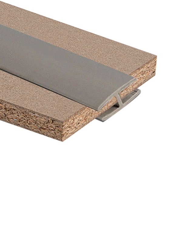 Sert Pvc Birleştirme Profili H3mm Düz Gri