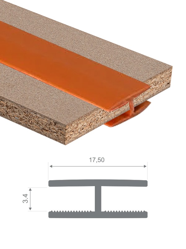 Sert Pvc Birleştirme Profili H3mm Düz Kiraz