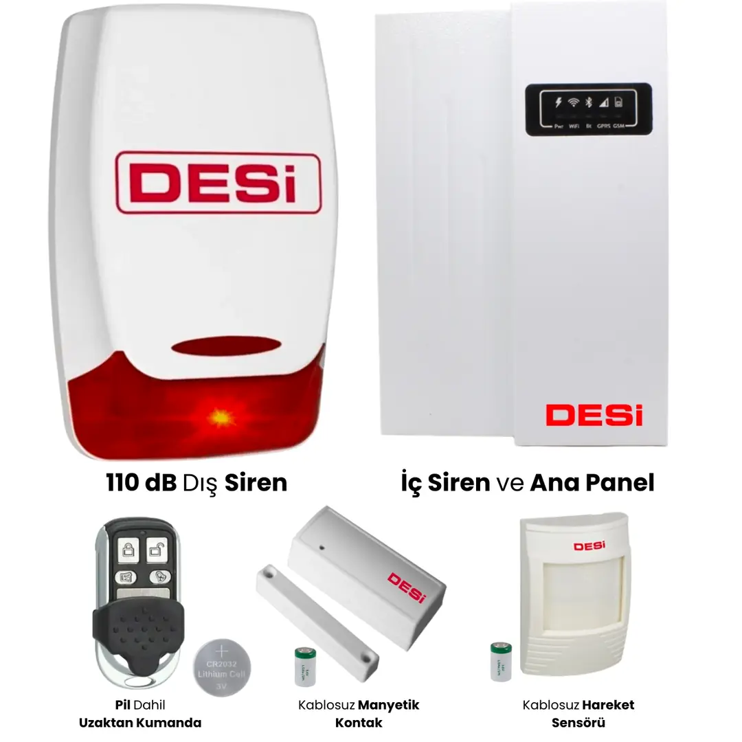 Desi Alarm Desi Smartline Plus Akıllı Hırsız Alarm Sistemi Aidatsız ...