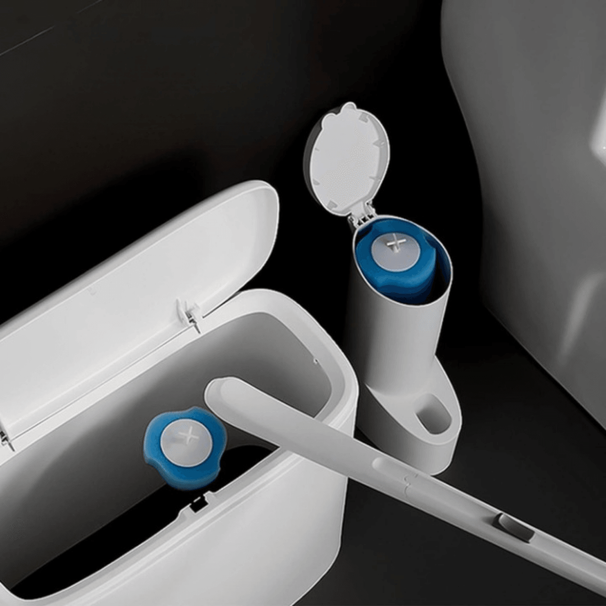 Kullan At Yedek 10 Adet Sünger Mavi Su Ve Deterjanlı Tuvalet Süngeri 10 Adet Sünger Hediye