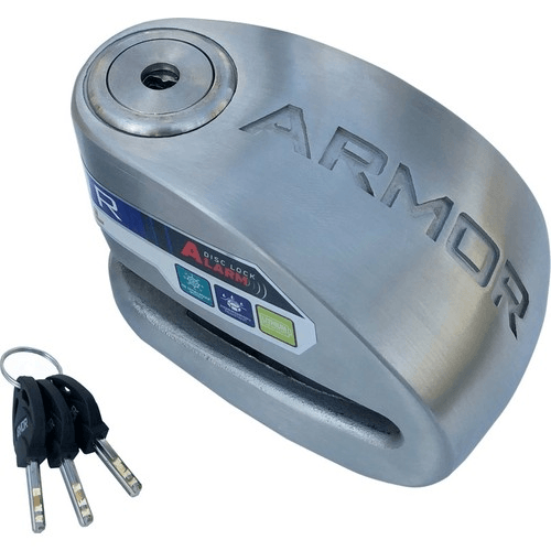 Armor 606mva 6 Mm 120 Desibel Motosiklet Alarmlı Disk Kilidi