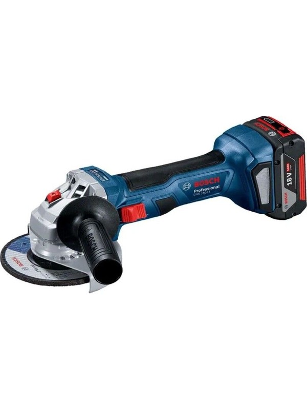 Bosch Professional GWS 180-LI + GSB 185-LI 18V Akülü Vidalama 2+4 Ah Çift Akü Set - 06019H9026