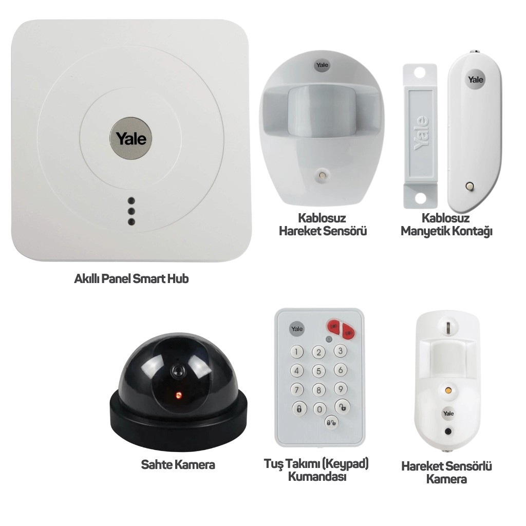 Yale Smart Home Akıllı Kablosuz Alarm SR-3200i - 60-3200-EU0I-SR-50-11