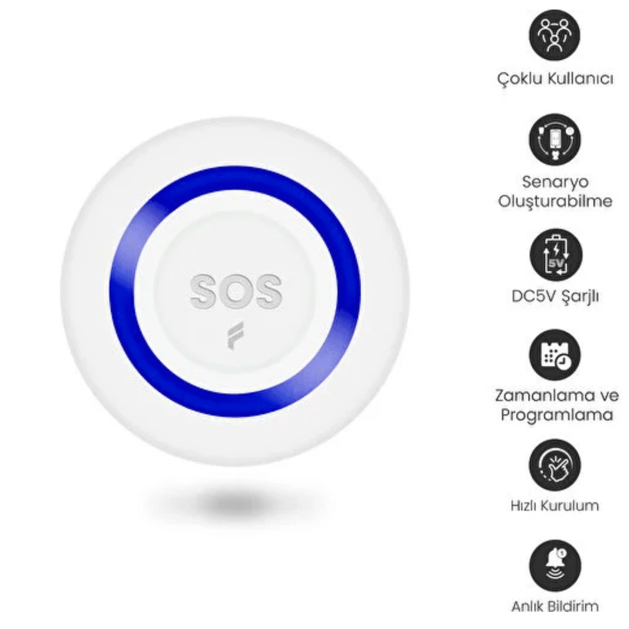 Fonri Akıllı Kablosuz SOS Panik Butonu