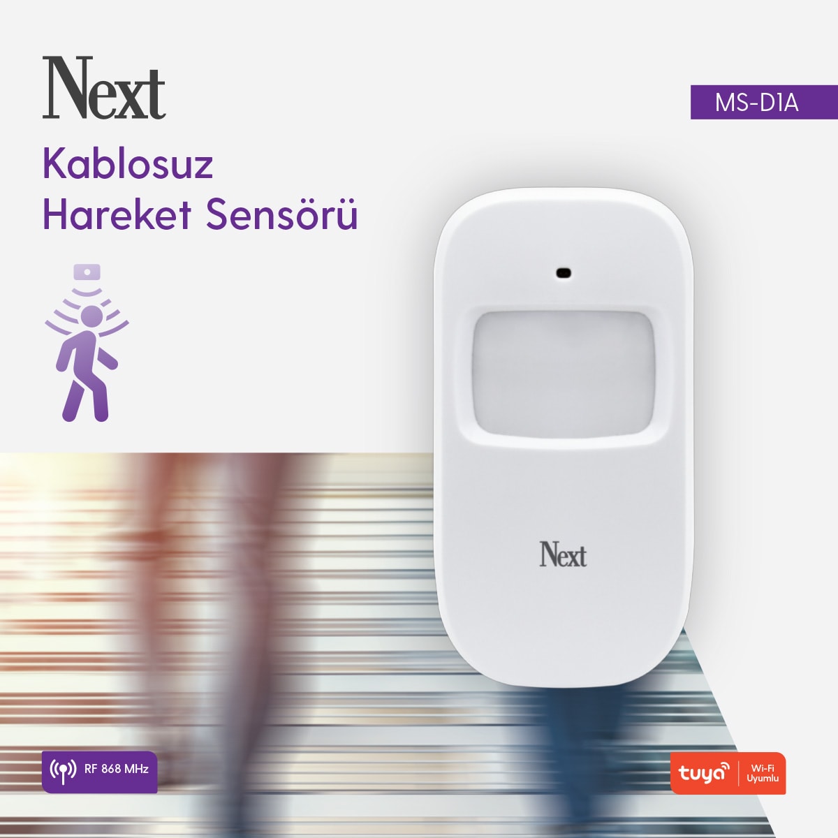 Next Evcil Hayvan Duyarlı Kablosuz Hareket Sensörü MS-D2A
