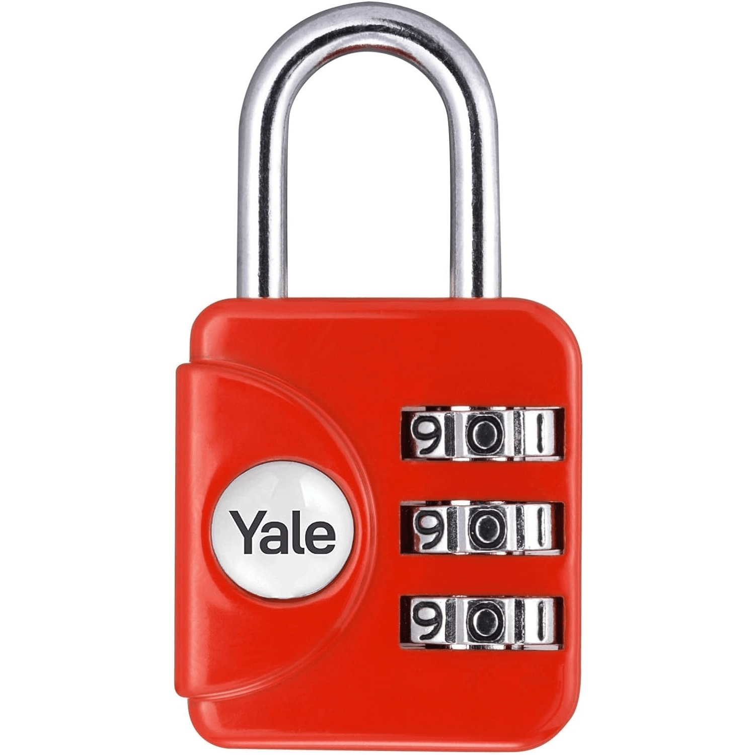 Yale Geniş Tip Mini Şifreli Asma Kilit - Kırmızı YP1/28/121/1 HBCV00005M1D7N