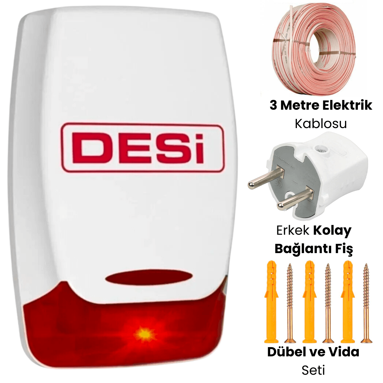 Desi Dummy Caydırıcı Sahte Siren Sahte Alarm