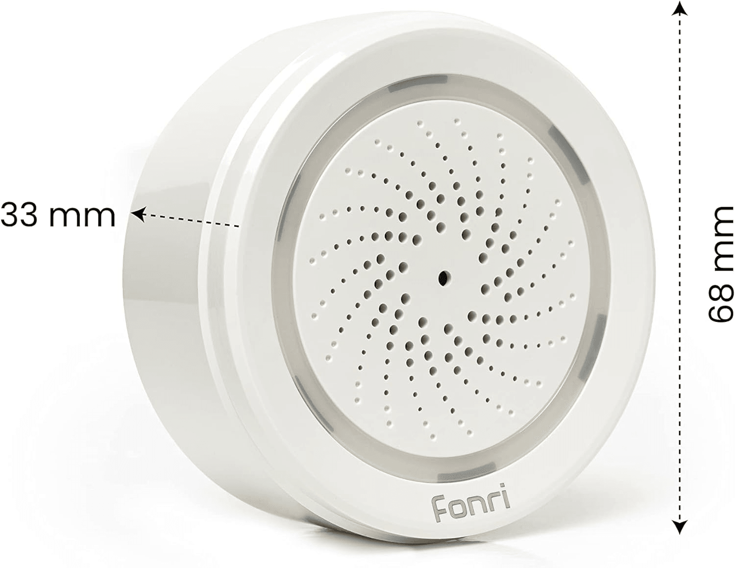 Fonri Wi-Fi Akıllı Kablosuz İç Ortam Siren Isı Nem Ölçer