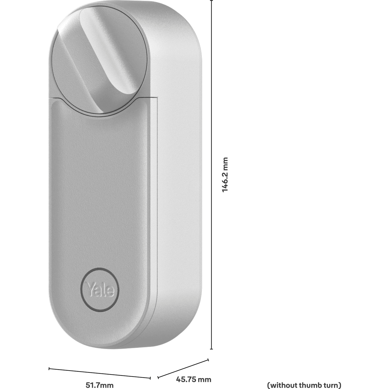 Yale Linus 05/103210/SI Akıllı Kilit L2 Akıllı Kapı Kilidi Uzaktan Kontrol - Gümüş