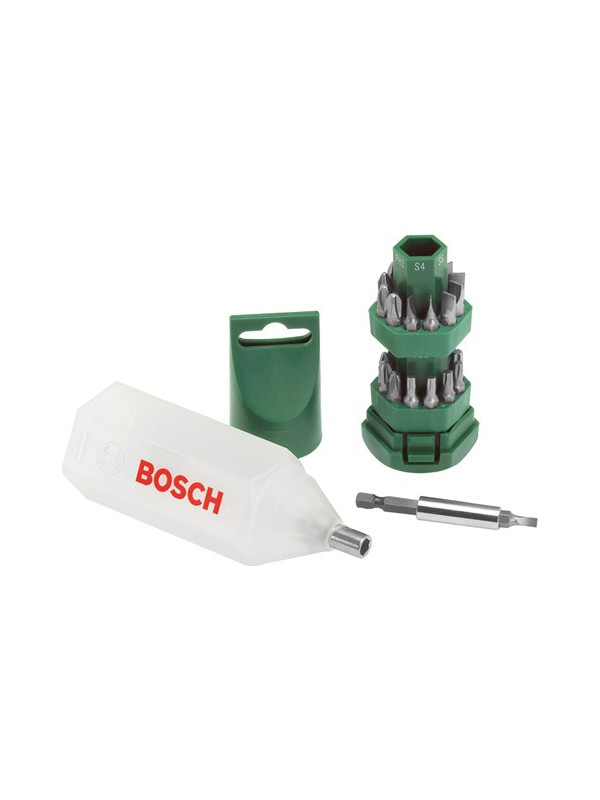 Bosch 25 Parça Vidalama Bist Uç Seti Tornavida Fonksiyonlu Kutu 2607019503