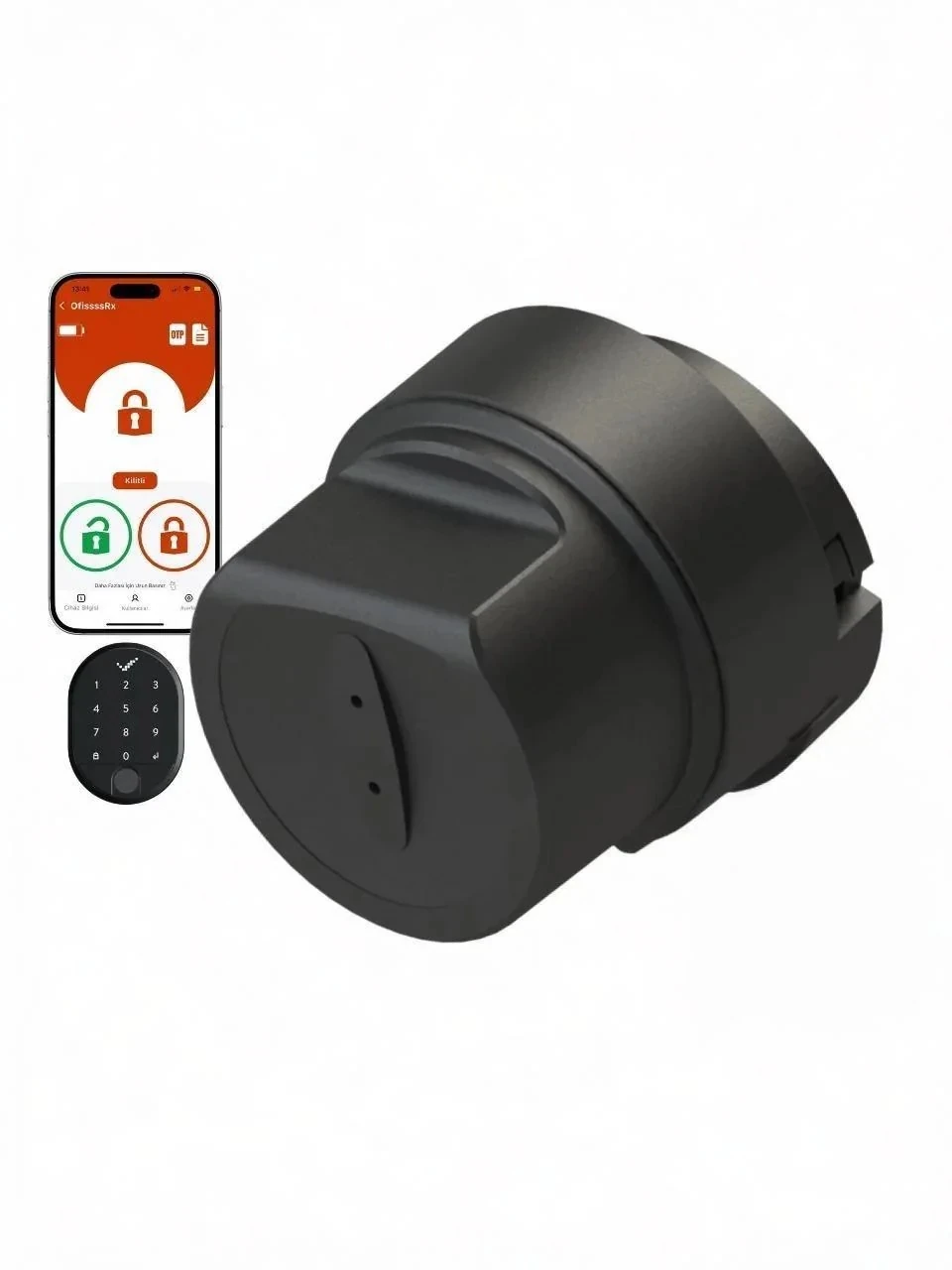 Utopic Rxe Yapay Zeka Destekli Akıllı Kilit Ios/android Uyumlu - Parmak Izi ve Tuş Takımı Set- Türkiye'de Üretilen Kapılara Özel