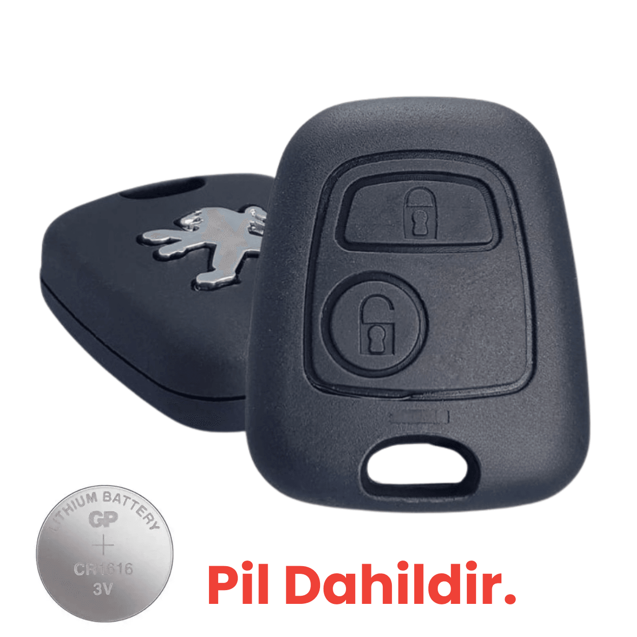 Peugeot 107 407 206 406 106 206 207 306 307 806 Yale Uç İle Uyumlu Anahtar Kumanda Kabı