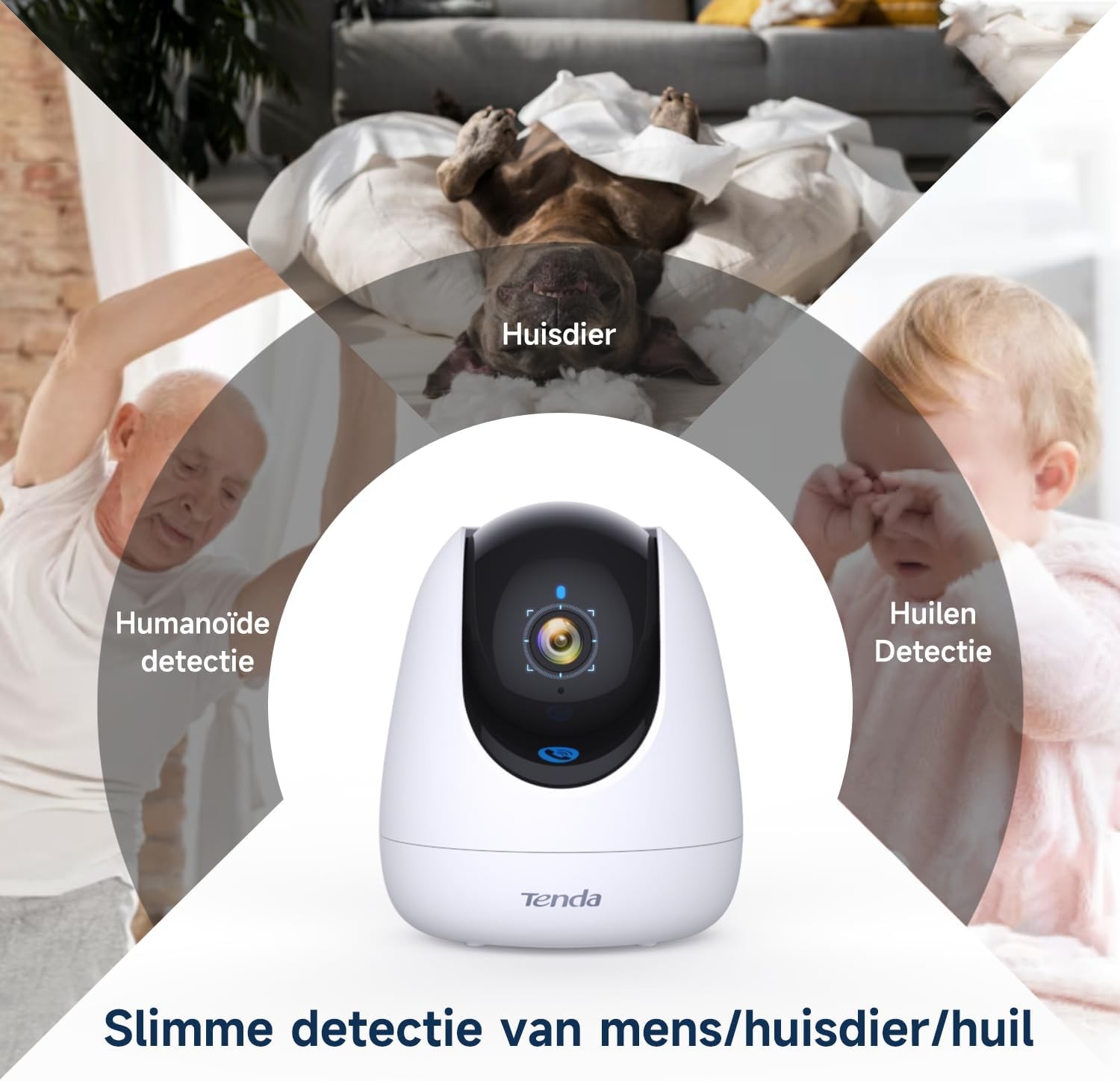Tenda CP3 Pro Security Pan/Tilt 3MP Ai+Wifi6 Güvenlik Kamerası