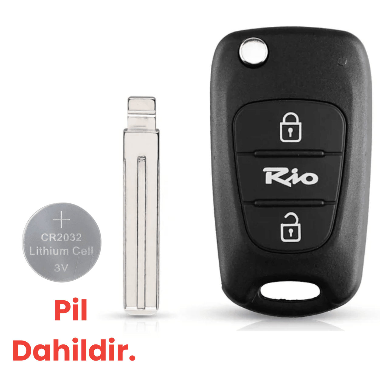 Kia K2 K5 Rio 3 Picanto Ceed Cerato Sportage 3 Buton Uzaktan Kumanda Kabı Anahtar Kılıfı