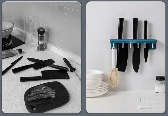 Mutfak Düzenleyici Mutfak Toplayıcı Bıçak Askılığı Mutfak Eşyaları Toparlayıcı