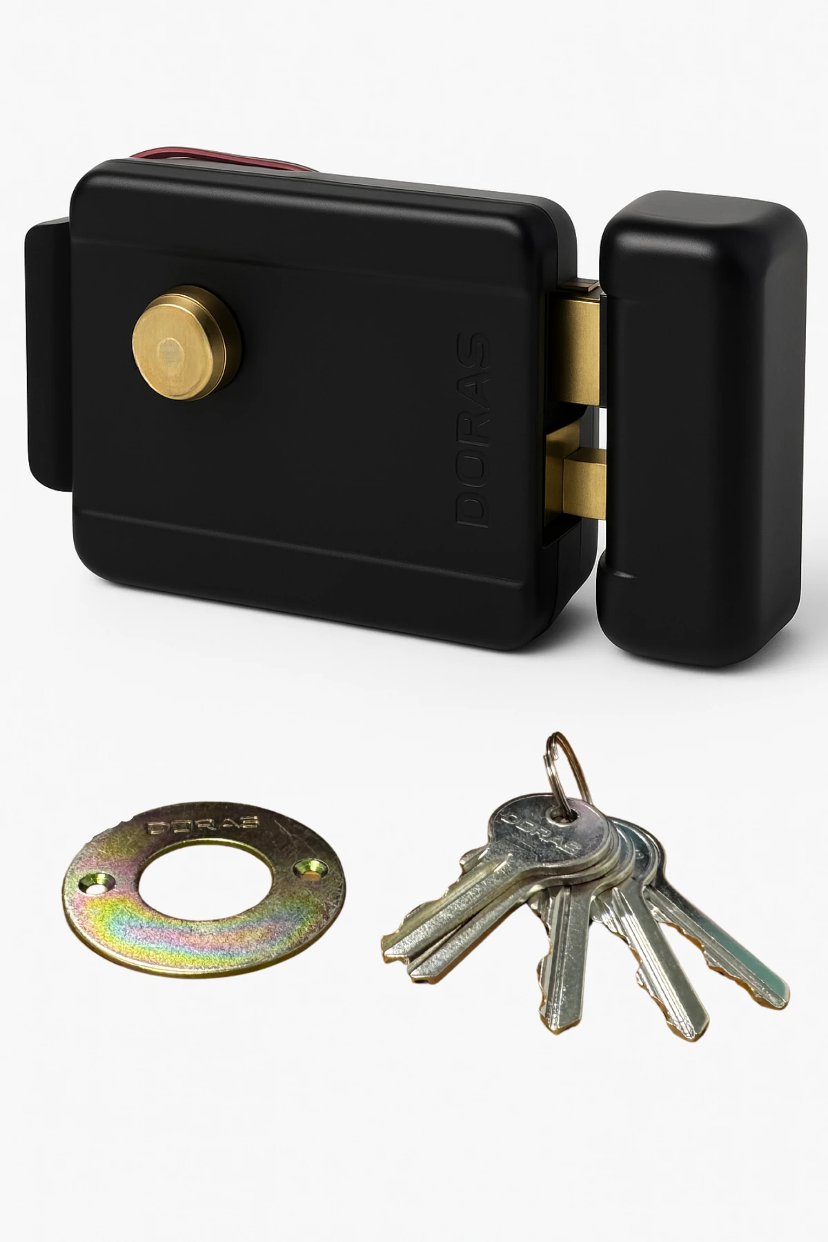 Doras Elektrikli Kapı Otomat Kilidi Makaralı Trajlı Kilit Düğmeli Dış Kapılar Otomatiği