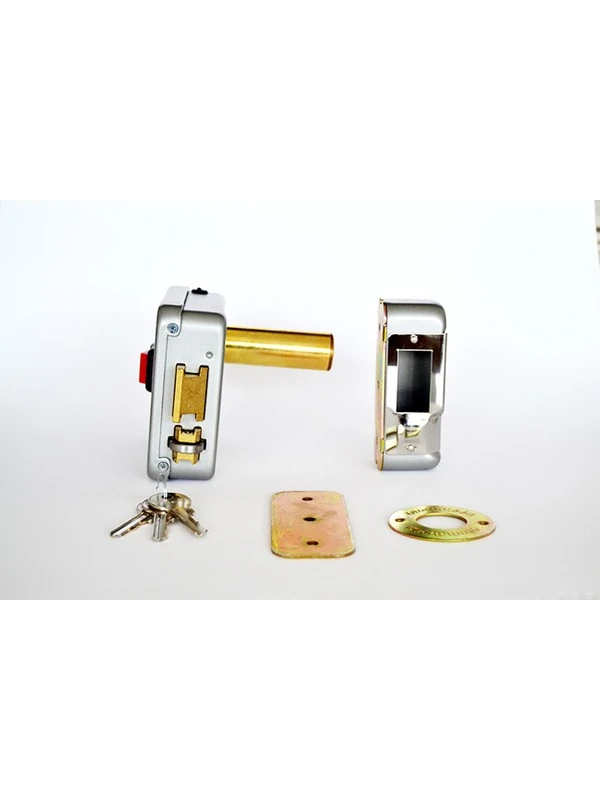 Otomatsan Uzun Barelli Trajlı Kilit Anahtarlı Demir Kapı Otomatı 70 Mm