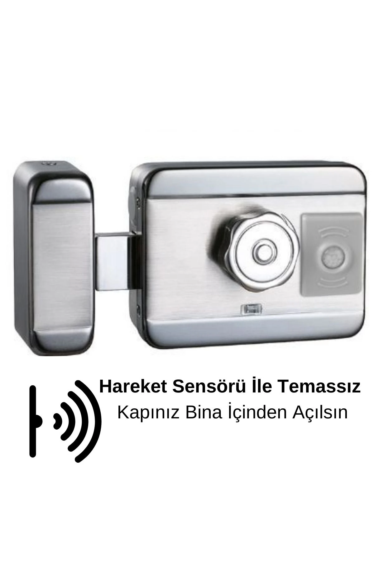 Tecimm Hareket Sensörlü Apartman Dış Kapı Giriş Kapısı Kilit Motorlu Sessiz Otomat Akıllı Kilit