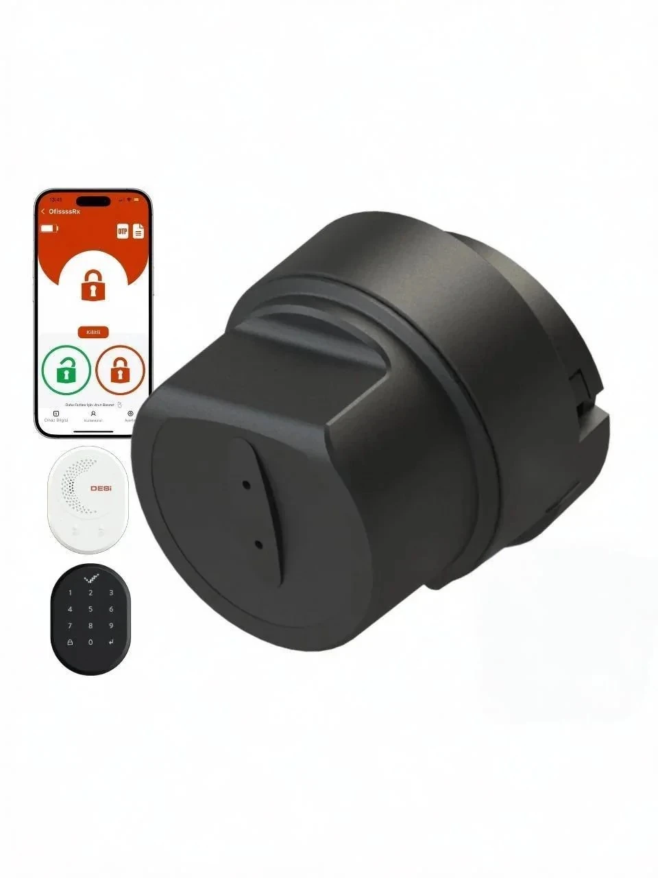Desi Utopic Rxe Yapay Zeka Destekli Akıllı Kilit Ios/android Uyumlu - Wifi Akıllı Köprü & Tuş Takımı - Türkiye'de Üretilen Kapılara Özel