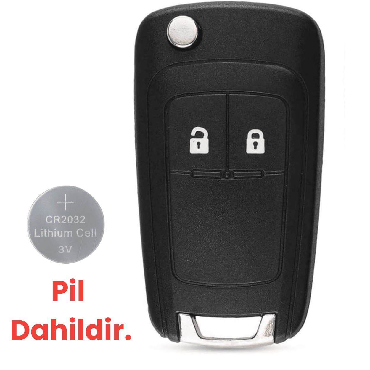 Opel Astra Insignia Vectra Zafira Meriva Mokka Anahtar Kabı Anahtar Kılıfı 2032 Pil Dahildir.