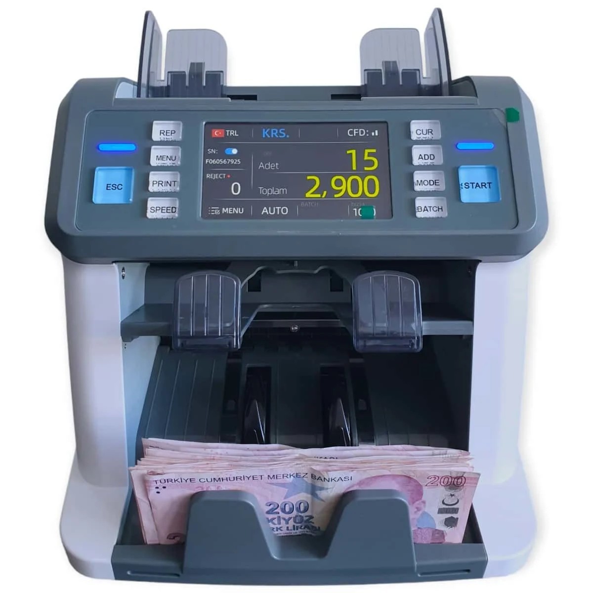 Sigma SC 955A Para Sayma Makinesi | Çift CIS’lı, Sahte Kontrollü, Otomatik Ülke Tanımalı