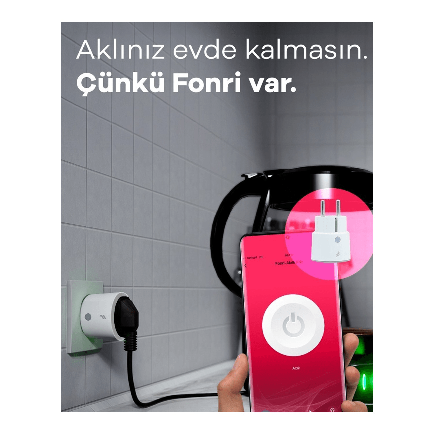 Fonri Akıllı Priz Wİ Fi Uzaktan Kontrol Edilebilen Smart Priz