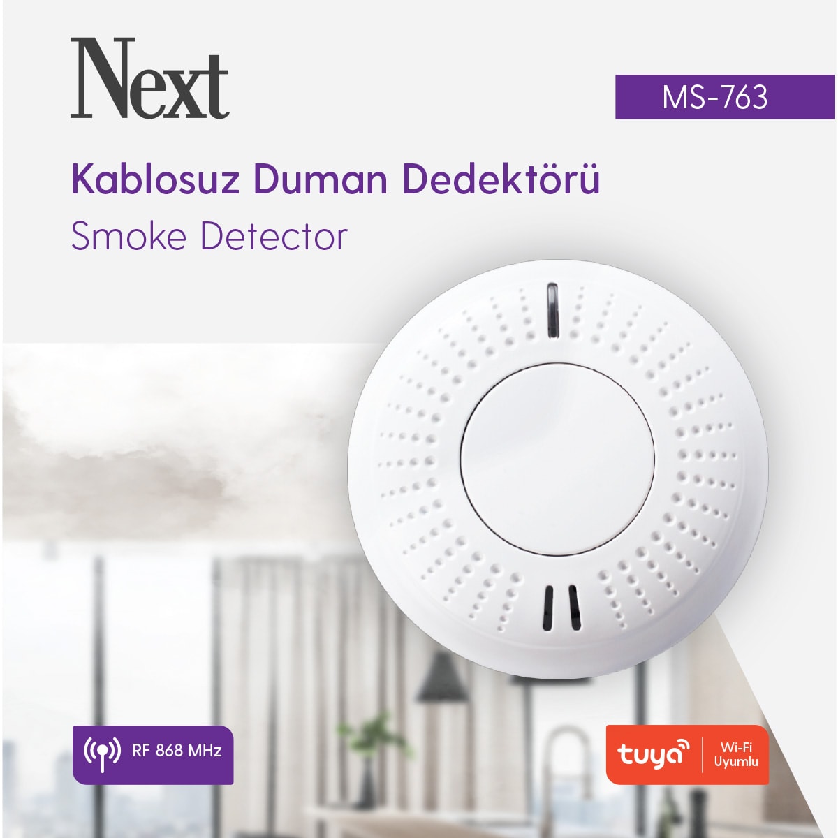 Next Kablosuz Duman Dedektörü MS-763