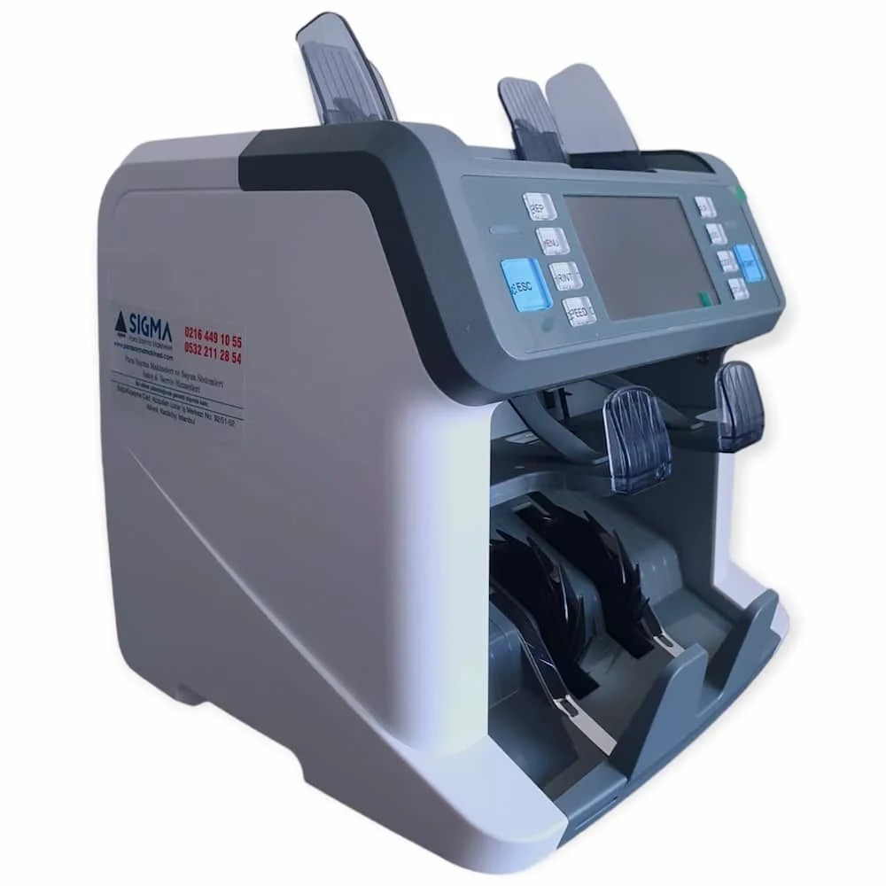Sigma SC 955A Para Sayma Makinesi | Çift CIS’lı, Sahte Kontrollü, Otomatik Ülke Tanımalı