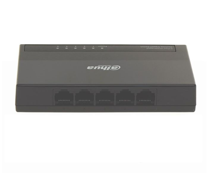 Dahua 5 Port 10/100/1000 Mbps Yönetilemez Masaüstü Switch PFS3005-5GT-L