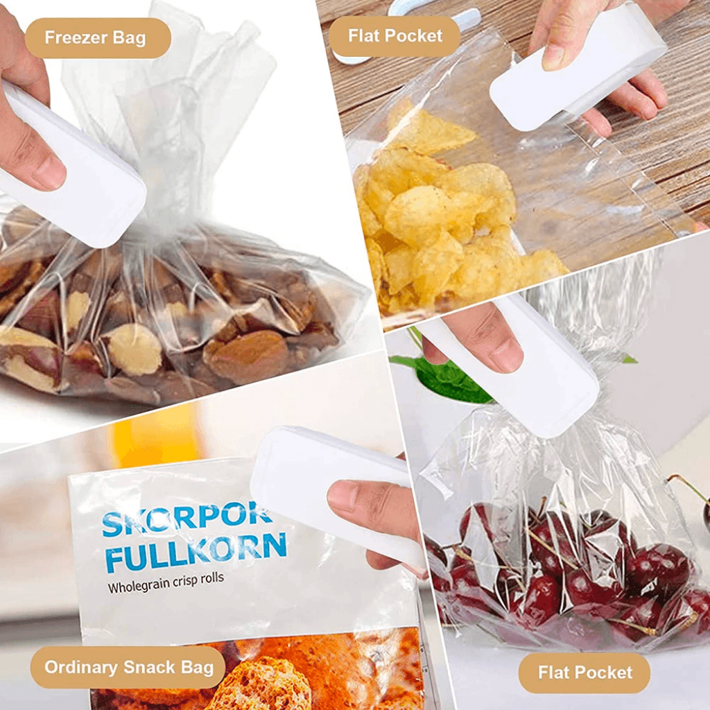 Pilli Poşet Kapatıcı Super Sealer Paket Kapatıcı Poşet Ağzı Kapatıcı