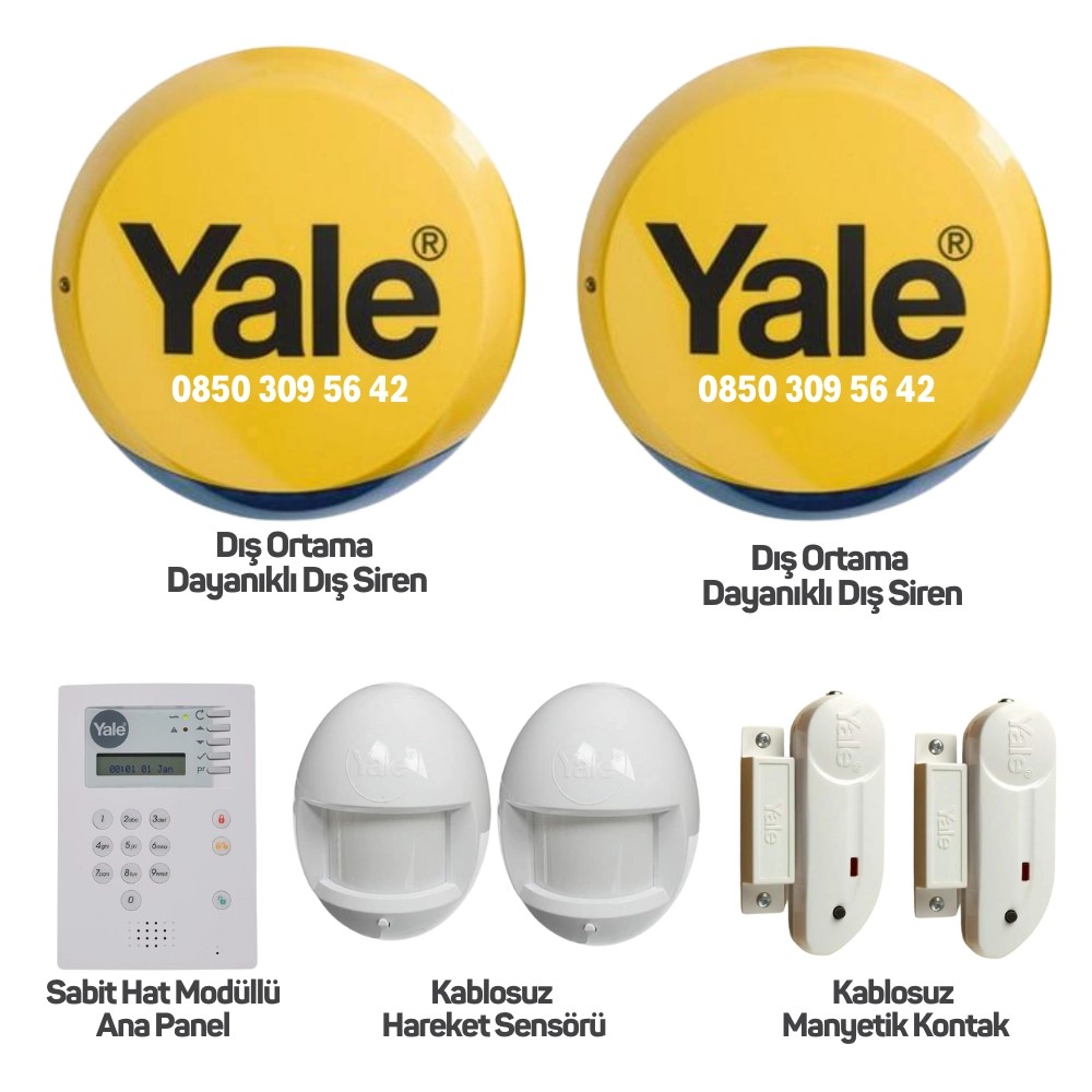 Yale Premium Kablosuz Hırsız Alarm Sistemi B-HSA6400