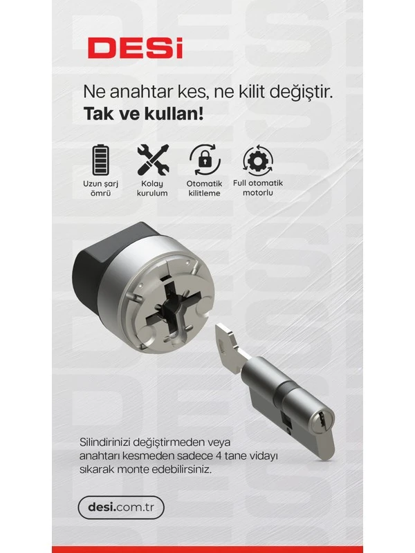 Desi Utopic Rx Yapay Zeka Destekli Akıllı Kilit Yüz Tanıma ve Tuş Takımı - Türkiye′de Üretilen Kapılara Özel