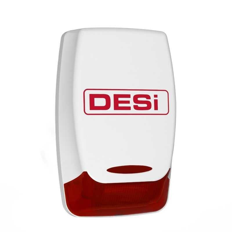 DESi Alarm Sistemleri İçin Dış Alan Sireni ve Işıldağı (çift ses üniteli/buzzer)