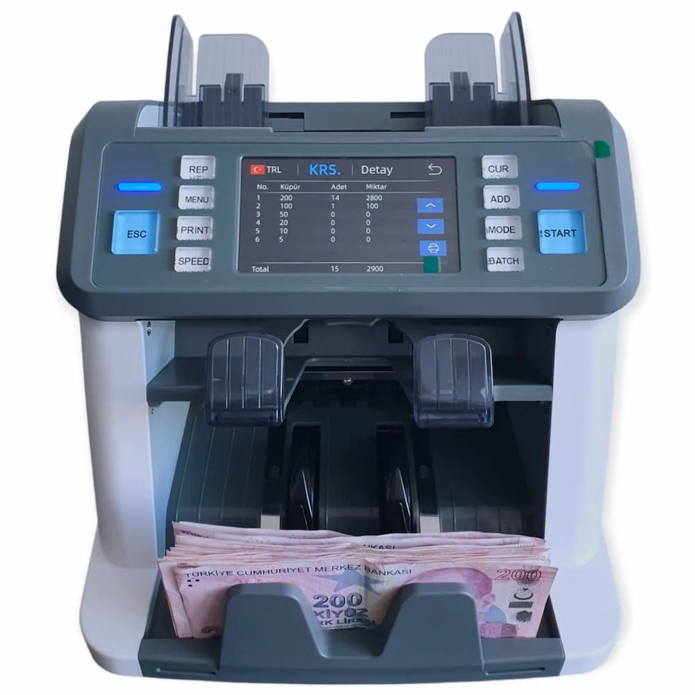 Sigma SC 955A Para Sayma Makinesi | Çift CIS’lı, Sahte Kontrollü, Otomatik Ülke Tanımalı