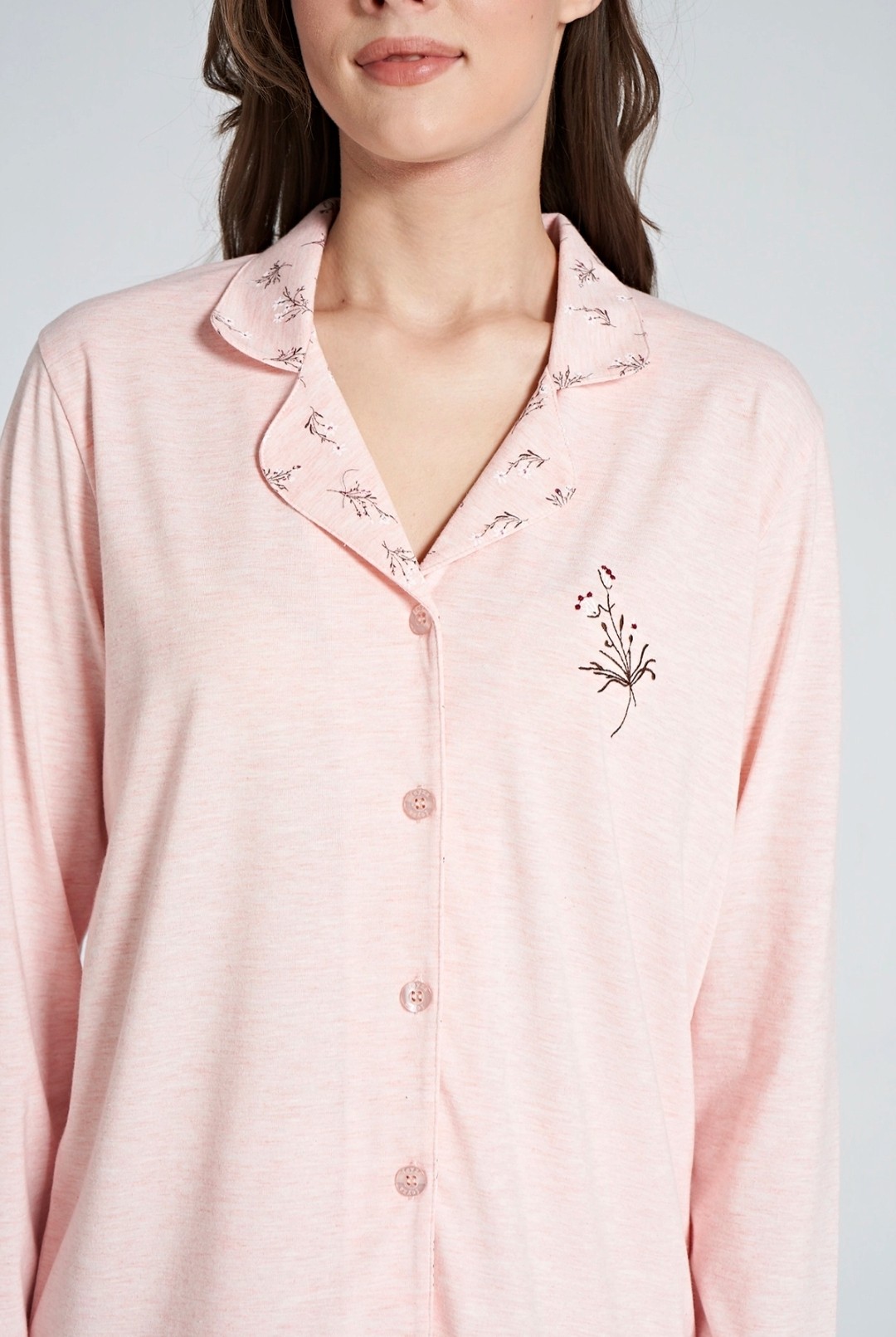 Önden Düğmeli Pijama Takım